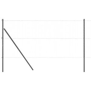 vidaXL Žoga stabi 7 pcs Pelēka Ø32mm 190 cm Cinkots tērauds