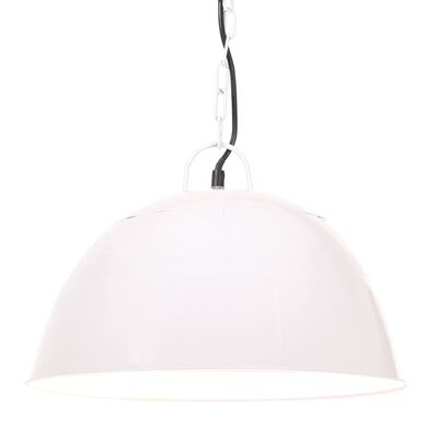 vidaXL griestu lampa, industriāls dizains, balta, 25 W, 41 cm, E27