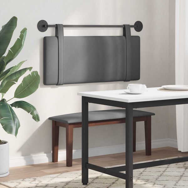 vidaXL Karājo&scaron;s galvgalis Tum&scaron;i pelēks 110 x 55 x 5 cm audums