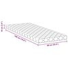 vidaXL Matracis Balts 90 x 190 cm PU putas