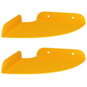 vidaXL Peldējo&scaron;ais plaukts 2 pcs Sinapsu dzeltena 15 x 15 x 2 cm