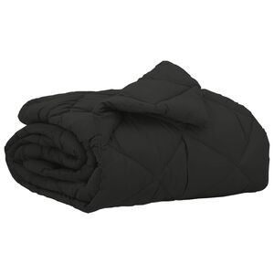 vidaXL Vasaras segas Melns 200 x 135 cm Mikro&scaron;ķiedra