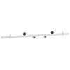 vidaXL Bīdāmo durvju furnitūras komplekts 152,4 cm Tērauds Balts