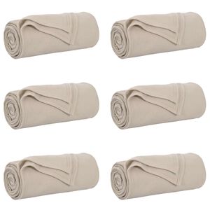 vidaXL Pledu segas 6 gab. Bē&scaron;a 170 x 130 cm 1.86 kg Flīss