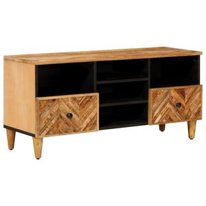 vidaXL Uzglabā&scaron;anas skapji Brūna 100 x 33,5 x 46 cm Cieta mango koksne