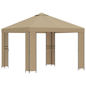 vidaXL Nojume 3 x 3 m Bē&scaron;a Poliesters un tērauds 190 gsm