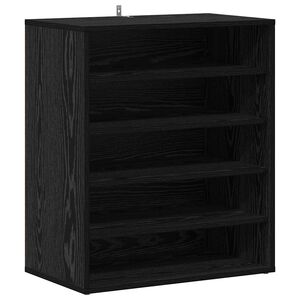 vidaXL Apavu skapis 60 x 35 x 70 cm Inženierijas koks Melns ozols