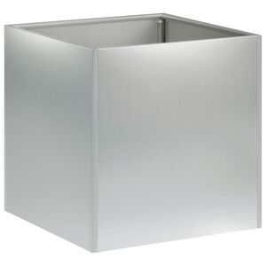 vidaXL Dārza stādītājs Sudraba 45 x 45 x 45 cm Cinkota tērauda