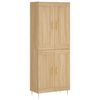 vidaXL augstais skapis, ozolkoka, 69,5x34x180 cm, inženierijas koks