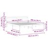 vidaXL Gultas rāmis Brūna 180 x 200 cm Ciets priedes koks