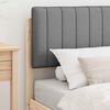 vidaXL Gultas rāmis ar polsterētu galvas balstu Gai&scaron;i pelēks
