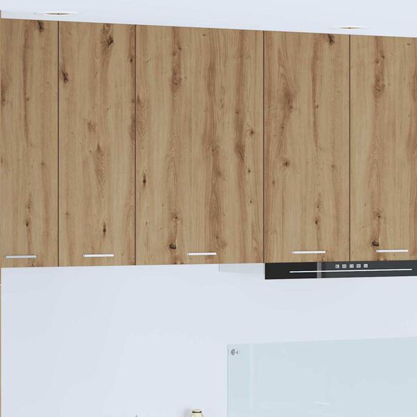 vidaXL Piekarams skapītis Amatnieka ozols un balts 50 x 31 x 80 cm