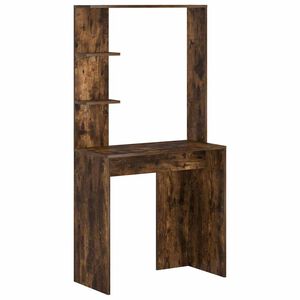 vidaXL Galds Dūmaka ozols Inženierijas koks 78,5 x 37 x 154,5 cm