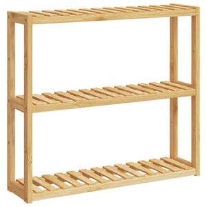vidaXL vannasistabas sienas plaukts, 3 līmeņi, 60x15x54 cm, bambuss