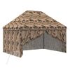 vidaXL Pop-up paviljons ar 4 sienām 3 x 4 m Meža kamuflāža