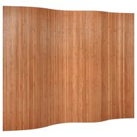 vidaXL istabas aizslietnis, brūns, 165x250 cm, bambuss