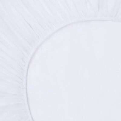 vidaXL palagi ar gumiju, 2 gab., 60x120 cm, balta kokvilna