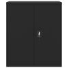 vidaXL dokumentu skapis, melns, 90x40x145 cm, tērauds