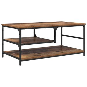vidaXL Kafijas galdiņ&scaron; Vecs koks 90 x 49 x 40 cm Inženierijas koks