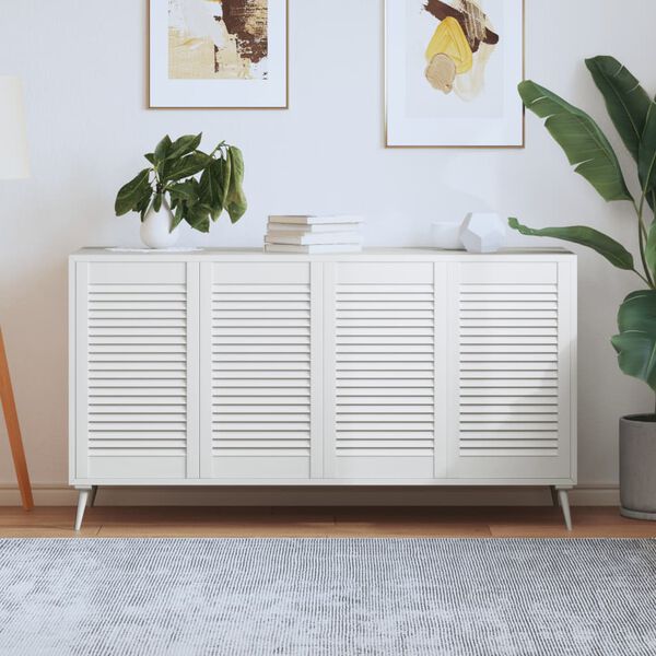 vidaXL skapja durvis, žalūziju dizains, 4 gab., 69x39,4 cm, priede