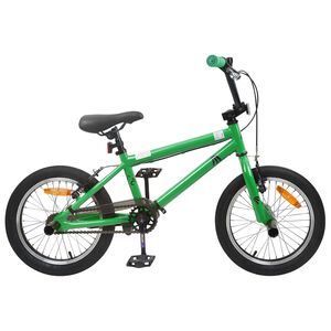 vidaXL BMX Velosipēds 20 Collas pēc 9 gadu vecuma Zaļa