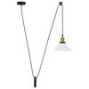 vidaXL piekaramā lampa Regulējams augstums E27 Gloss White &Oslash; 22 cm