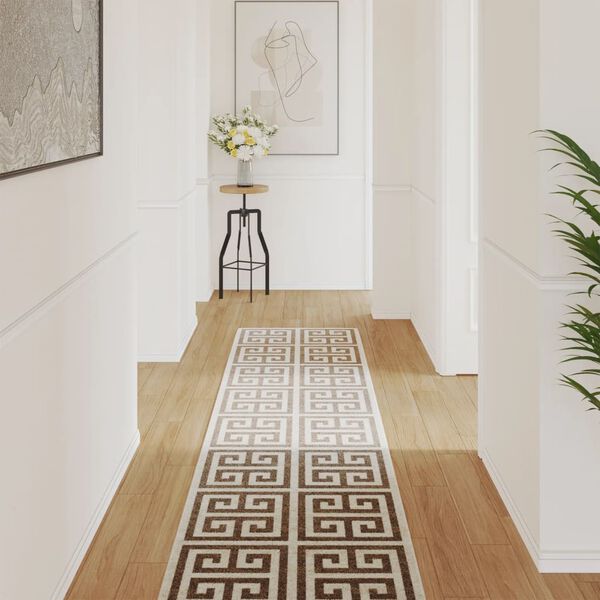 vidaXL iek&scaron;telpu un āra paklājs, 80x300 cm, daudzkrāsains, neslīdo&scaron;s