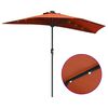 vidaXL Dārza parasols Sarkanbrūns 294 x 150 x 223 cm