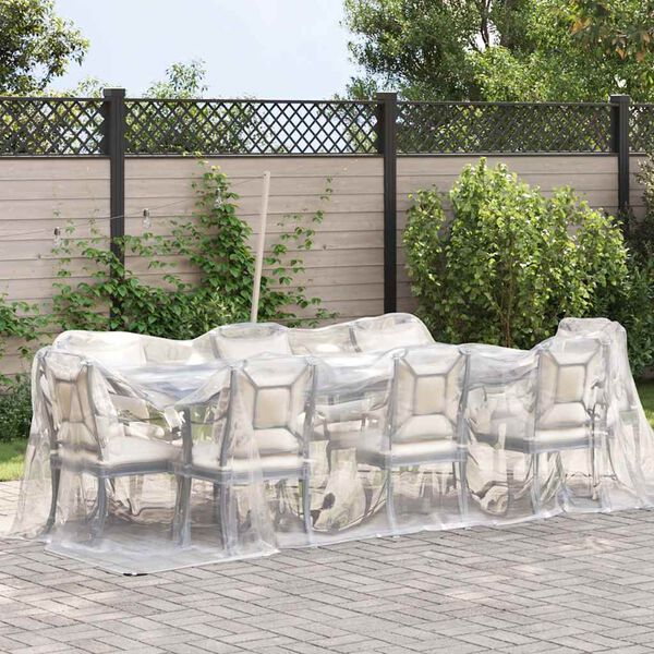 vidaXL Caurspīdīgs Brezents ar cilpām 2x5 m Polietilēns