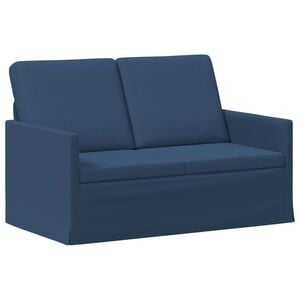 vidaXL Divvietīgs dīvāns Zila 130 x 81 x 82 cm Audums