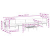 vidaXL 5-daļīgs dārza pale&scaron;u mēbeļu komplekts ar matračiem, akācija