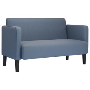 vidaXL Loveseat dīvāns, zils, 109 cm, velveta audums