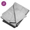 vidaXL brezenta pārklājs, 180 g/m&sup2;, 8x10 m, pelēks, HDPE