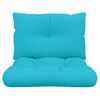 vidaXL pale&scaron;u dīvānu matrači, 2 gab., tirkīzzils audums