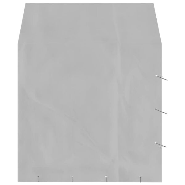 vidaXL suņu voljērs ar jumtu, sudraba krāsā, 2x2x2,5m, cinkots tērauds