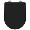 vidaXL Tualetes sēdeklis Melna 48 x 36,5 x 4,5 cm Polipropilēns