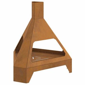 vidaXL Uguns bedre Brūna 50 x 43 x 52 cm Tērauds