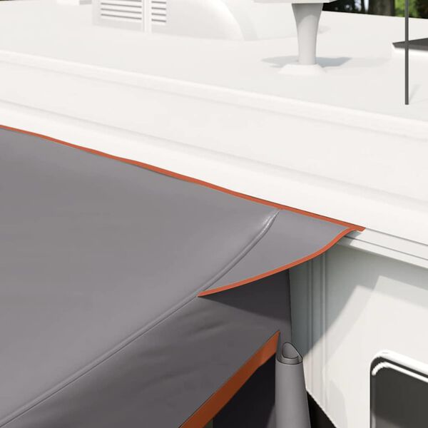 vidaXL Bagāžnieka telts Pelēka un oranža 285 x 255 x 245 cm tafta