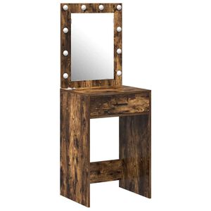 vidaXL Dressing galds Dūmaka ozols 50 x 41 x 135 cm Inženierijas koks