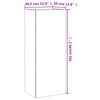 vidaXL sienas TV plaukts, pelēks, 40,5x30x102 cm, inženierijas koks
