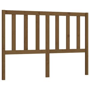 vidaXL gultas galvgalis, medus brūns, 156x4x100 cm, priedes masīvkoks