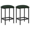 vidaXL Bāra krēsls 2 pcs Tum&scaron;i zaļ&scaron; 40 x 32 x 74 cm Inženierijas koks