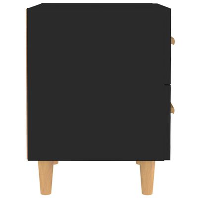 vidaXL naktsskapītis, melns, 40x35x47,5 cm