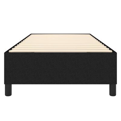 vidaXL gultas rāmis, melns, 100x200 cm, audums