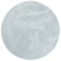 vidaXL paklājs HUARTE, īsa spalva, mīksts, mazgājams, zils, Ø 200 cm
