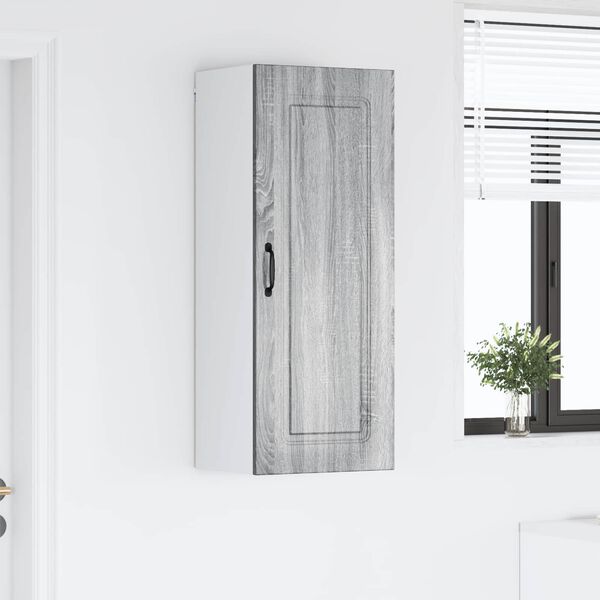 vidaXL Virtuves Skapis Kalmar Pelēks Sonoma 40 x 31 x 100 cm