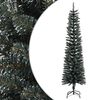 vidaXL mākslīgā Ziemassvētku egle ar statīvu, &scaron;aura, 180 cm, zaļa, PVC