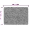 vidaXL paklājs, 160x230 cm, pelēks, mazgājams