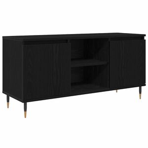 vidaXL Televizora skapī&scaron;a 104 x 35 x 50 cm Melns ozolkoks