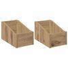 vidaXL LP ierakstu kaste 2 gab. Artisan Ozols 18 x 32 x 18 cm
